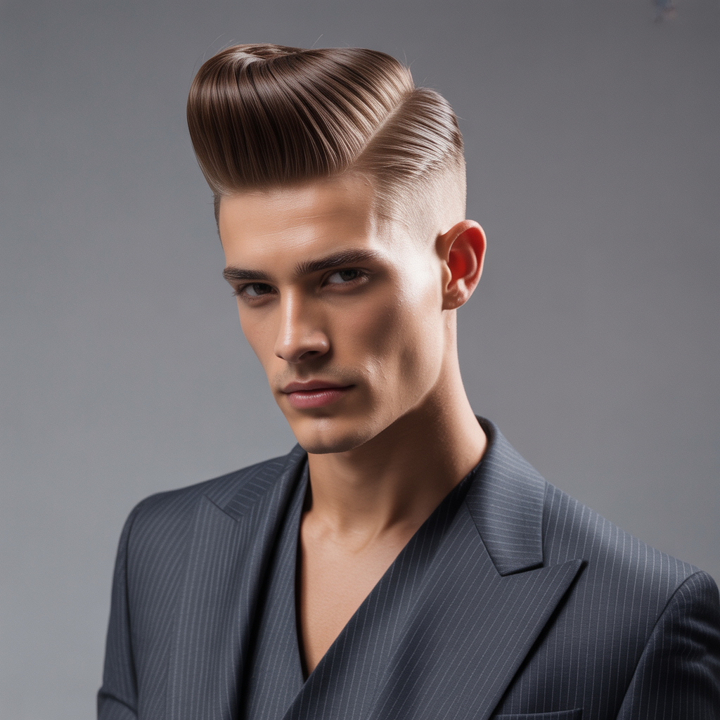 male model hair