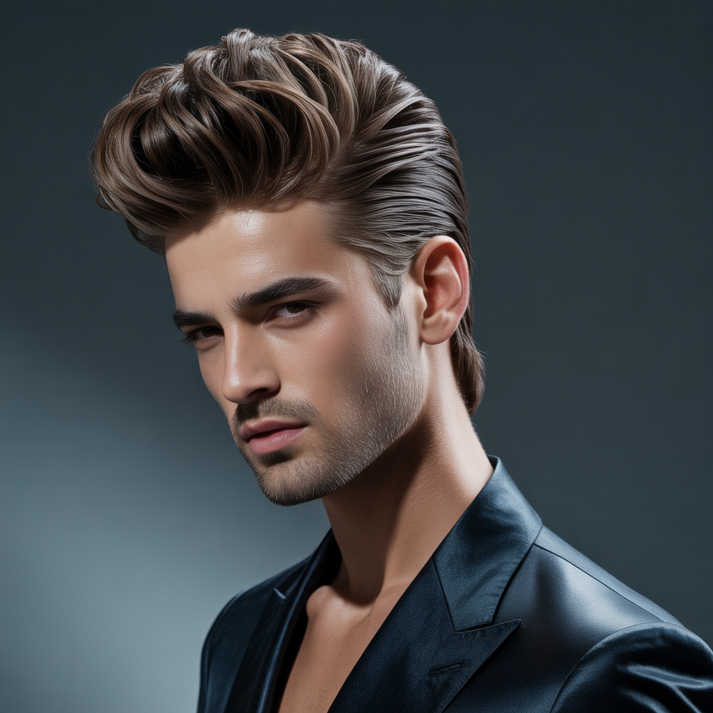 male model hair