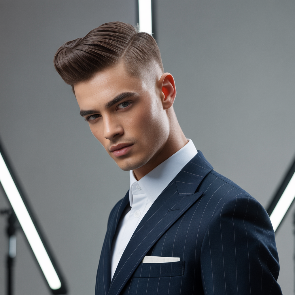 male model hair