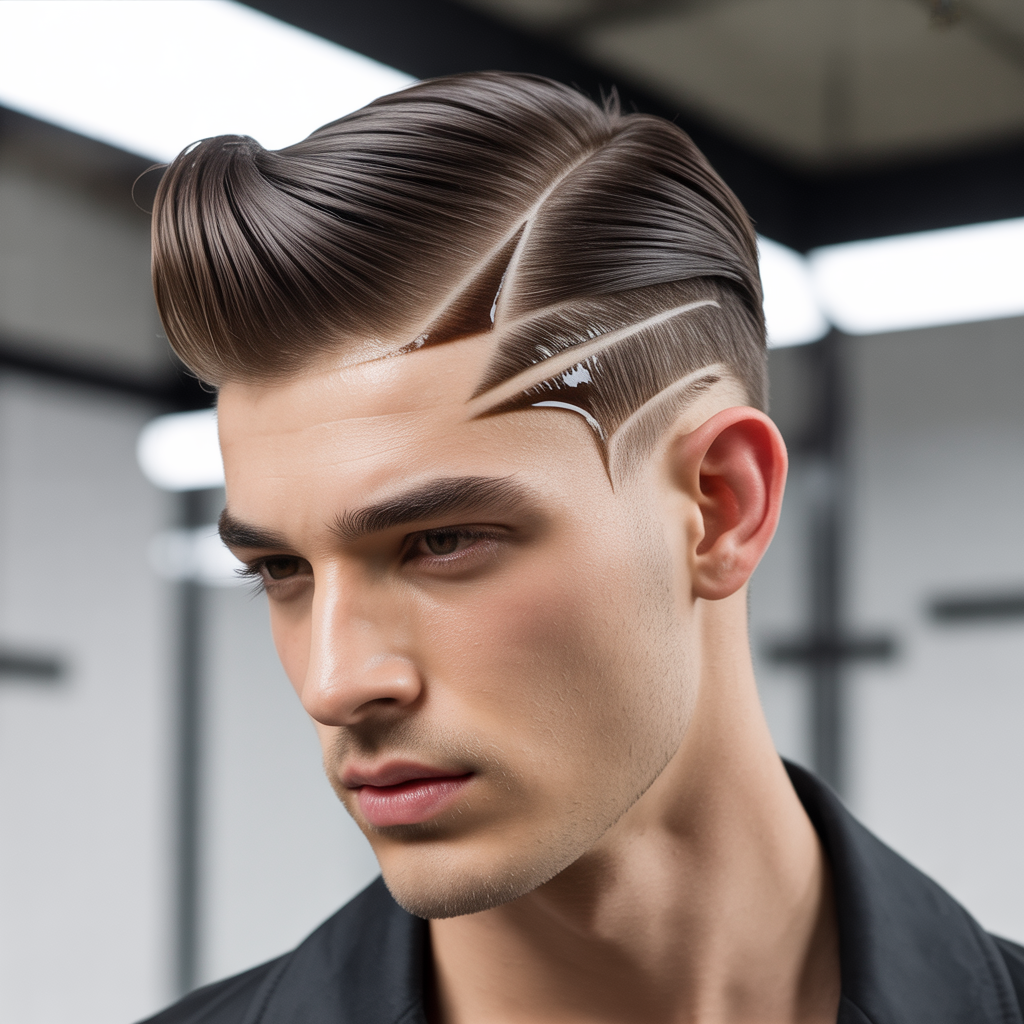 male model hair