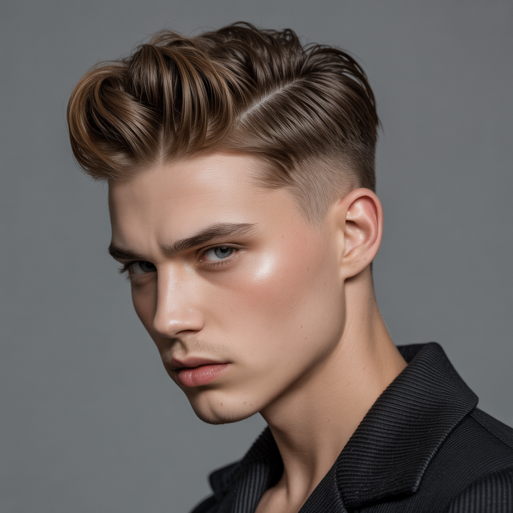 male model hair
