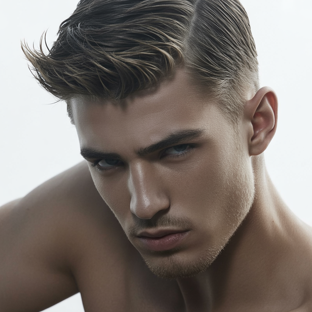 male model hair