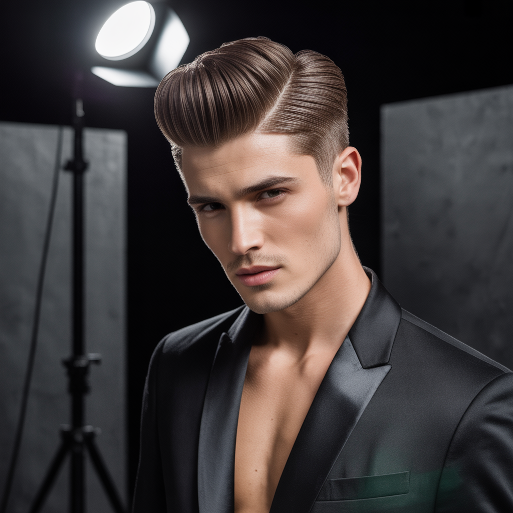 male model hair