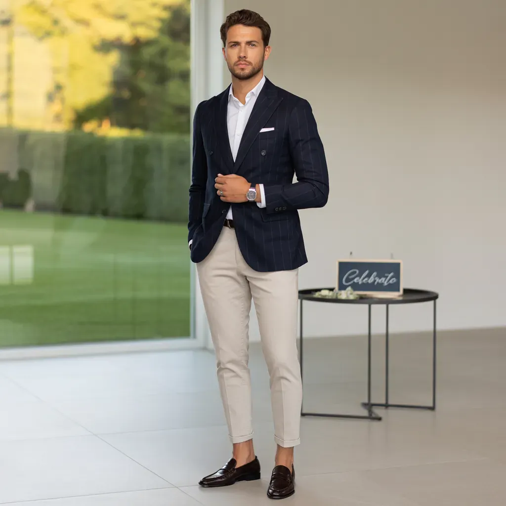 male wedding guest outfit