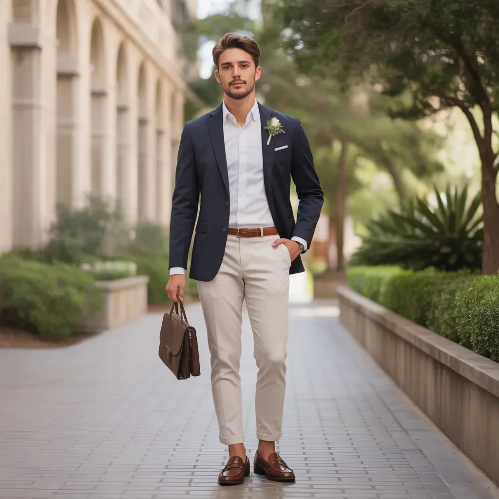 male wedding guest outfit