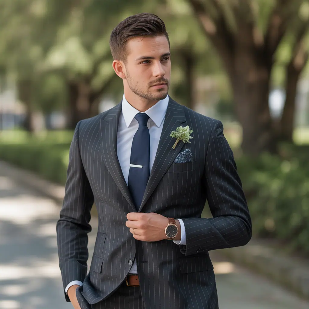 male wedding guest outfit