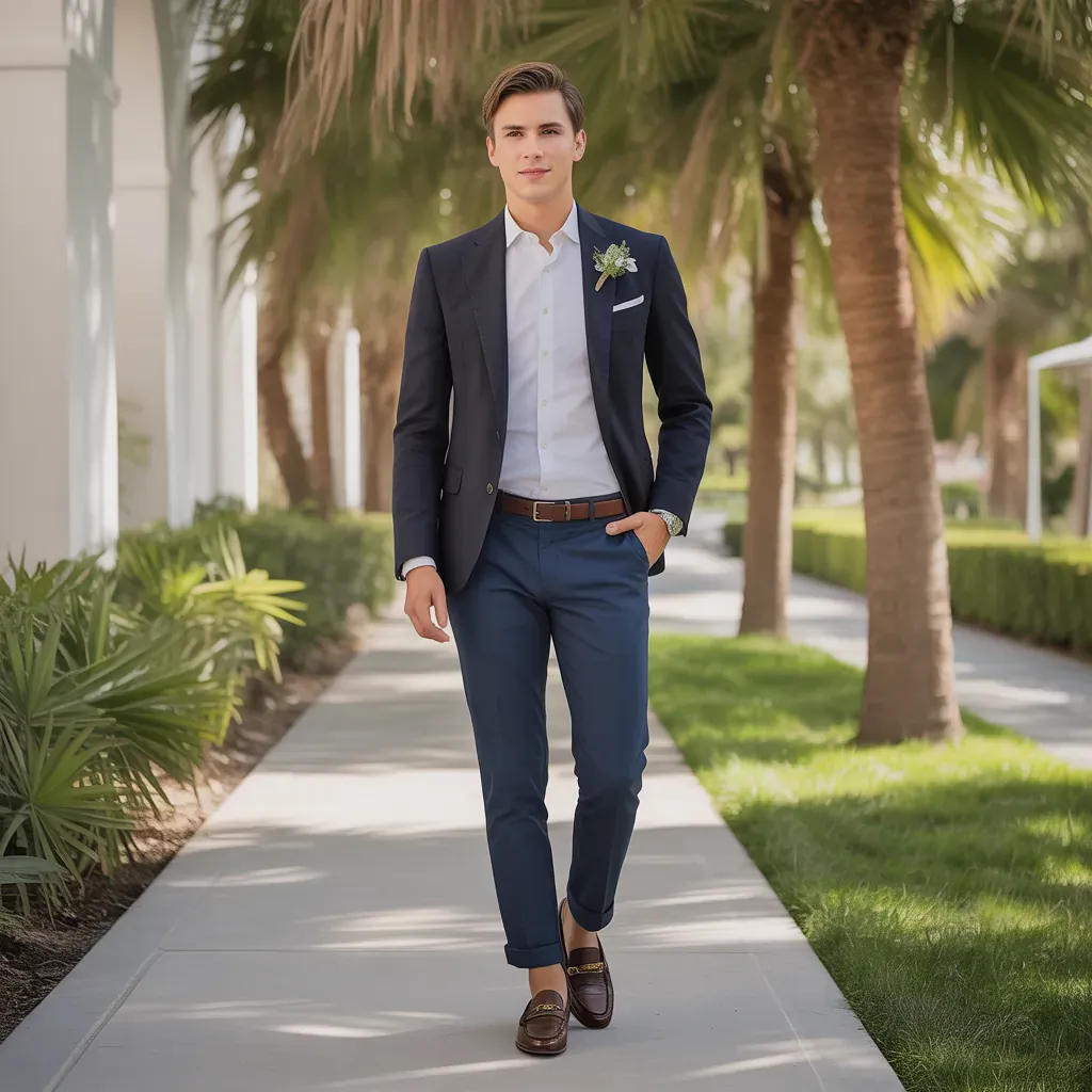 male wedding guest outfit