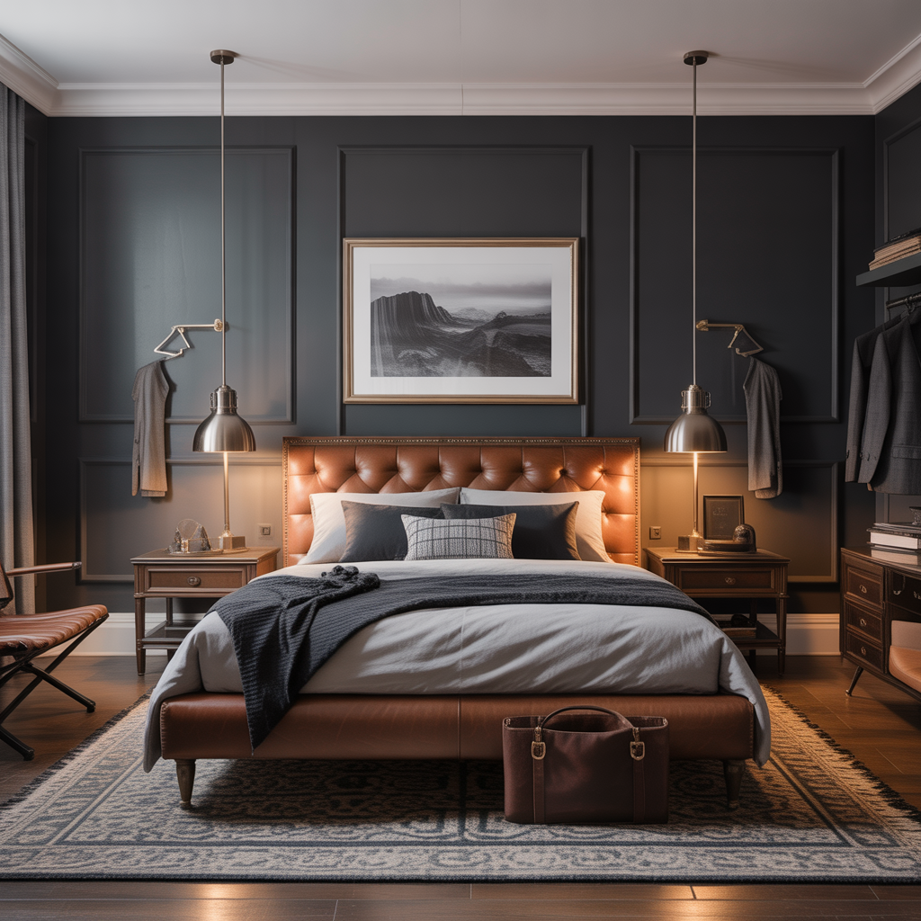masculine bedroom decor ideas