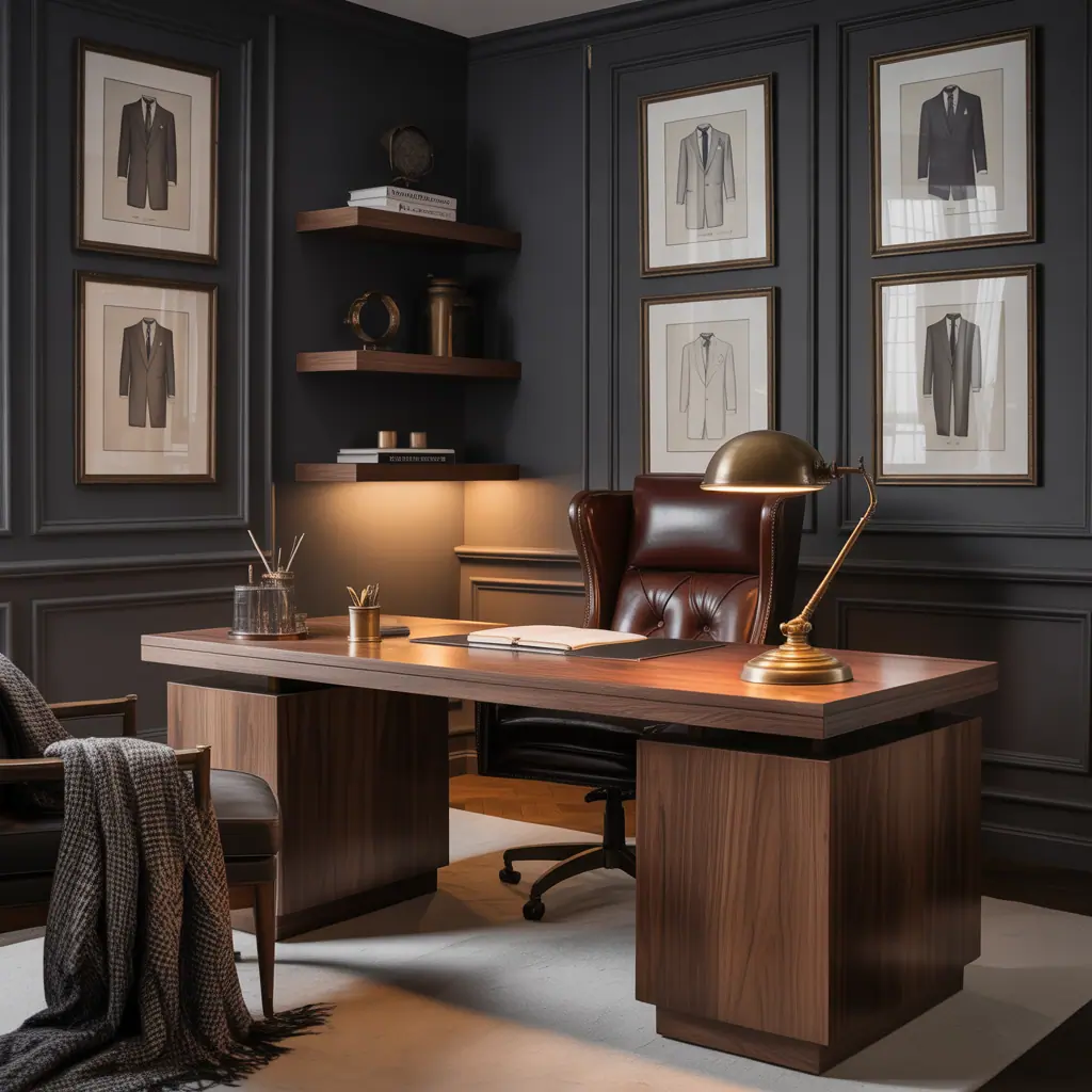 masculine home office decor ideas