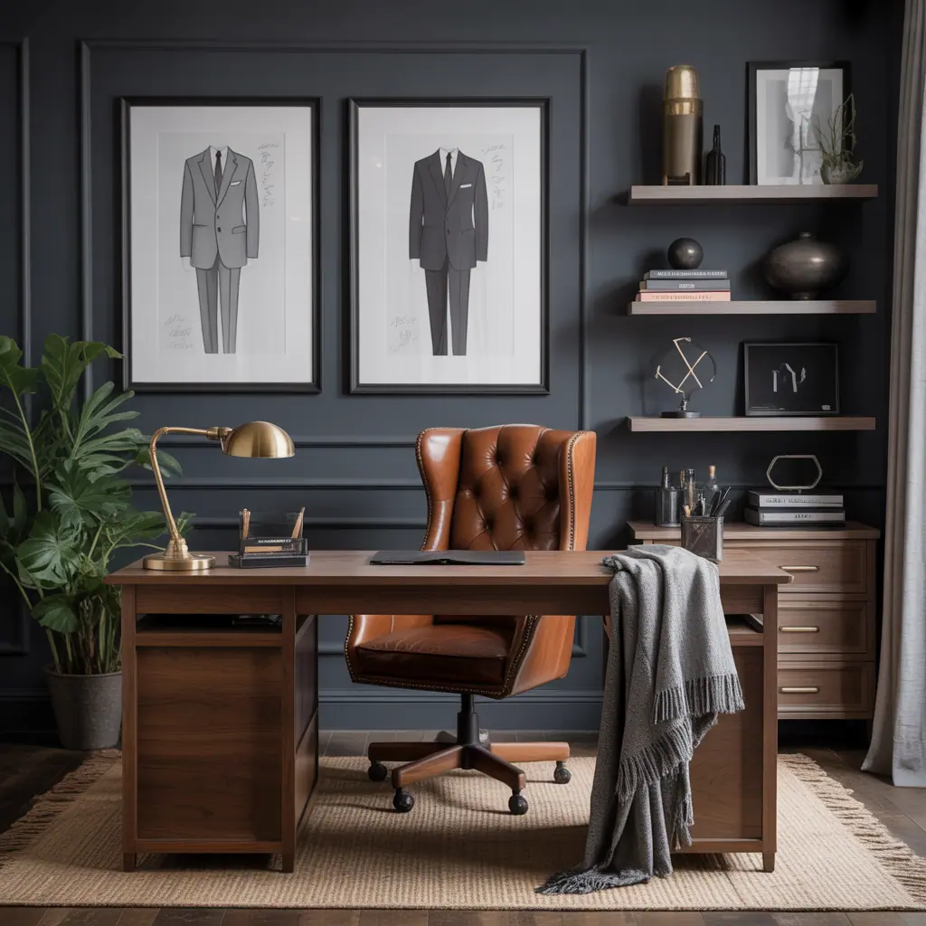 masculine home office decor ideas