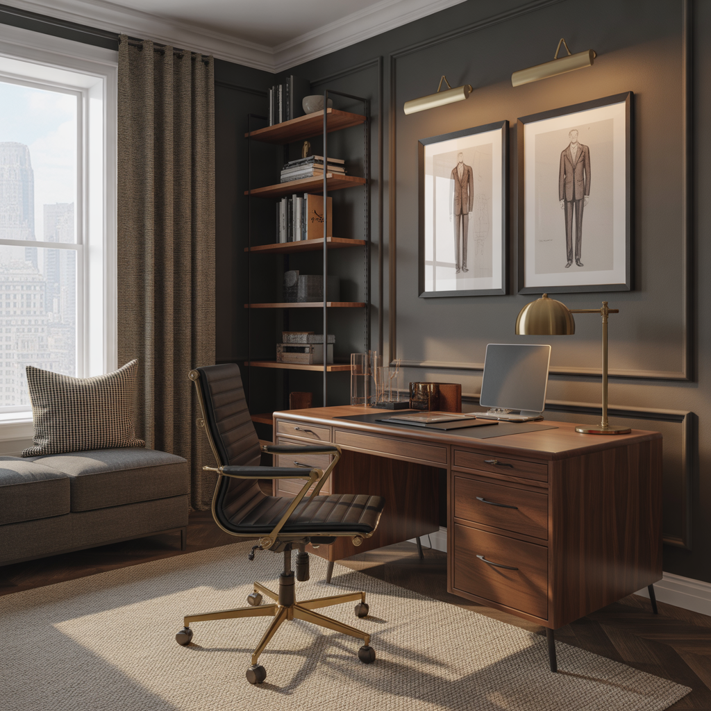 masculine home office decor ideas