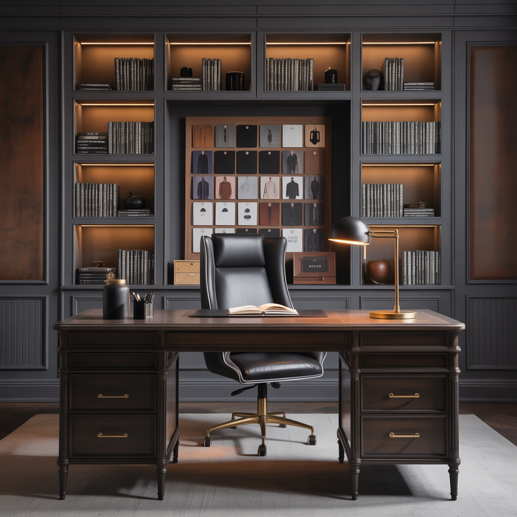 masculine home office decor ideas