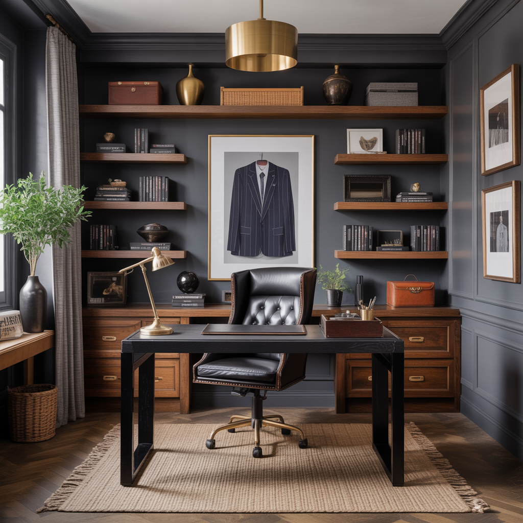 masculine home office decor ideas