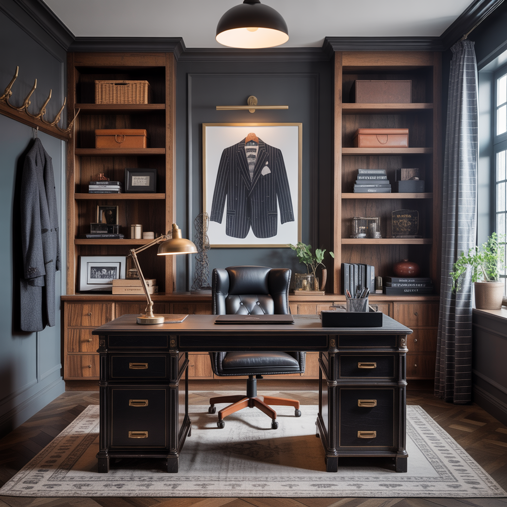 masculine home office decor ideas