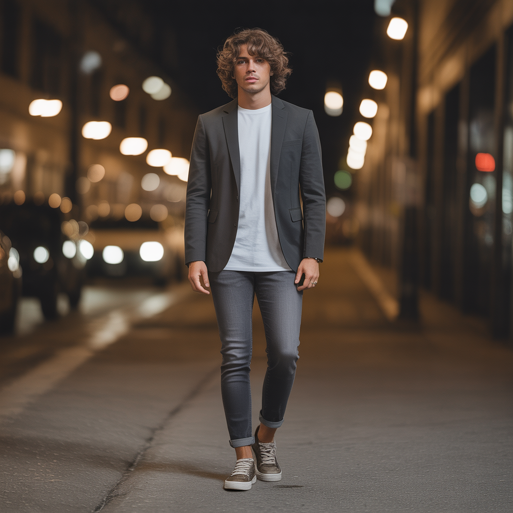 medium curly hair men