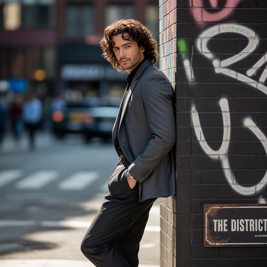 medium curly hair men