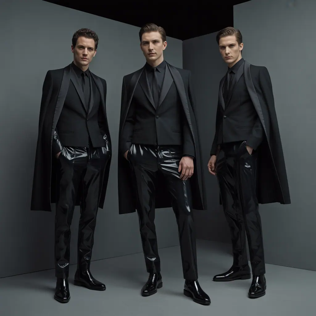 men in black costume