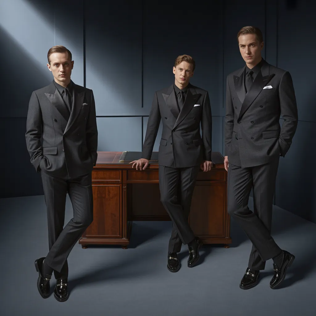 men in black costume