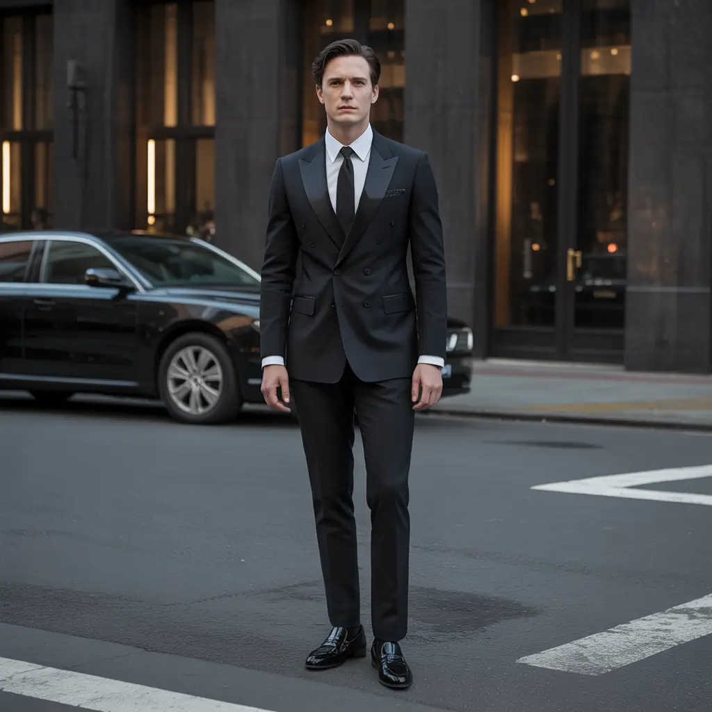 men in black costume