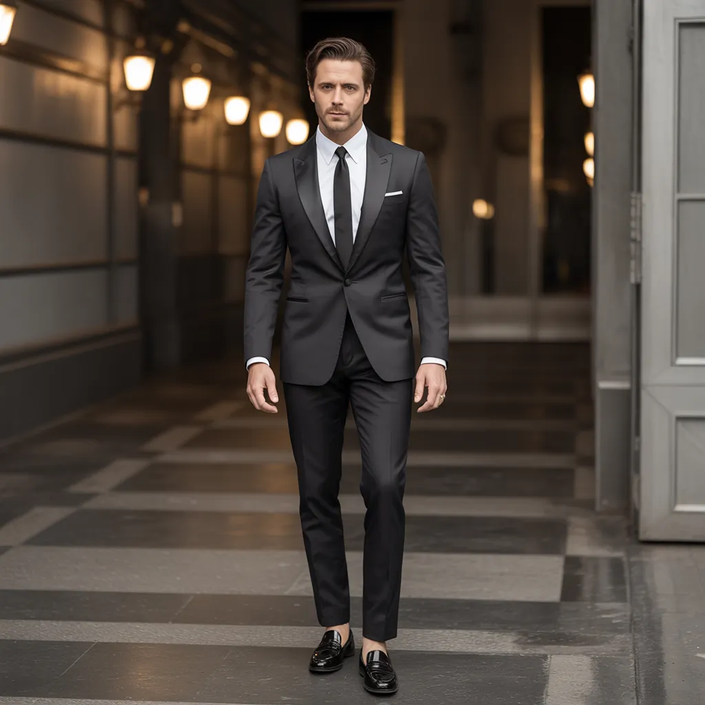 men in black costume