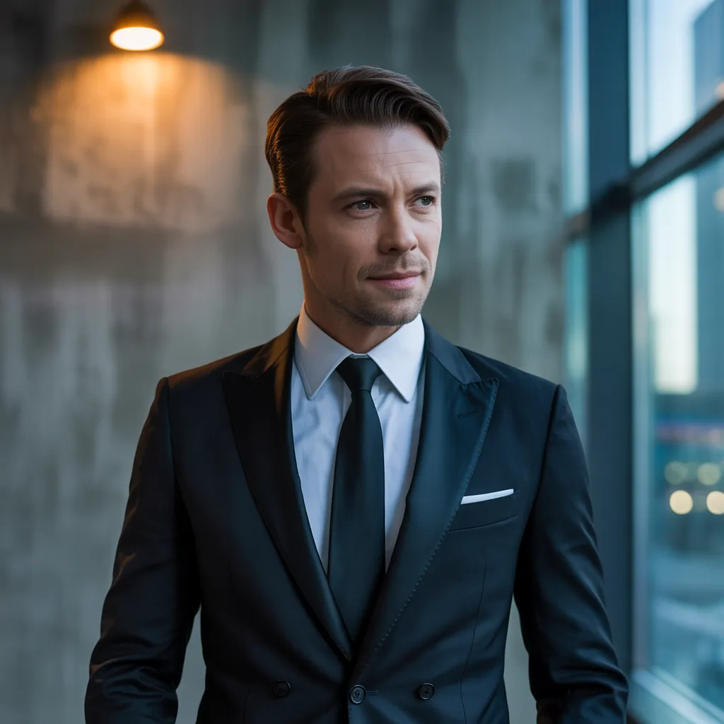 men in black costume