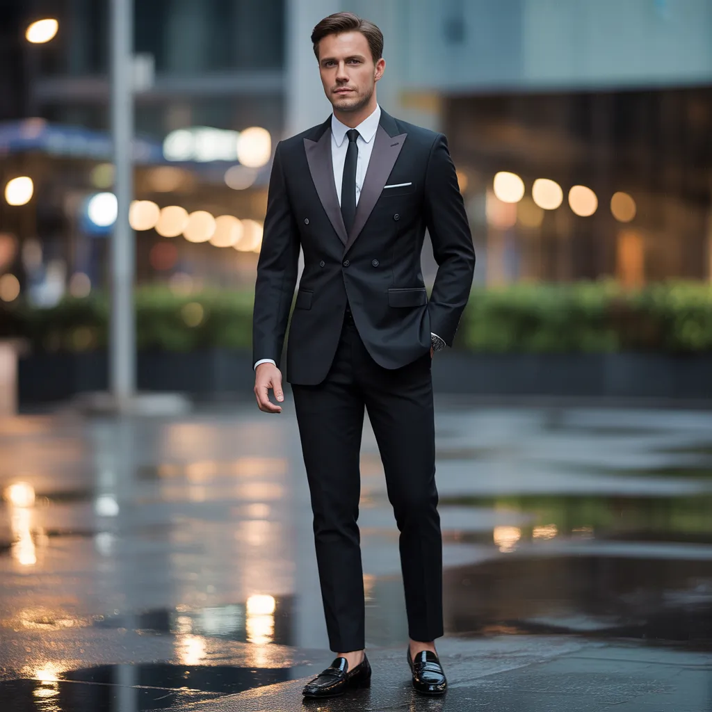 men in black costume