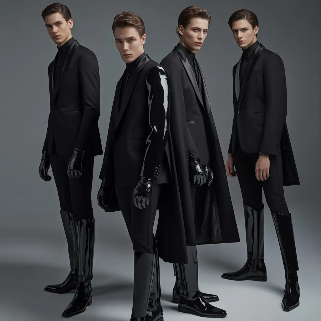 men in black costume