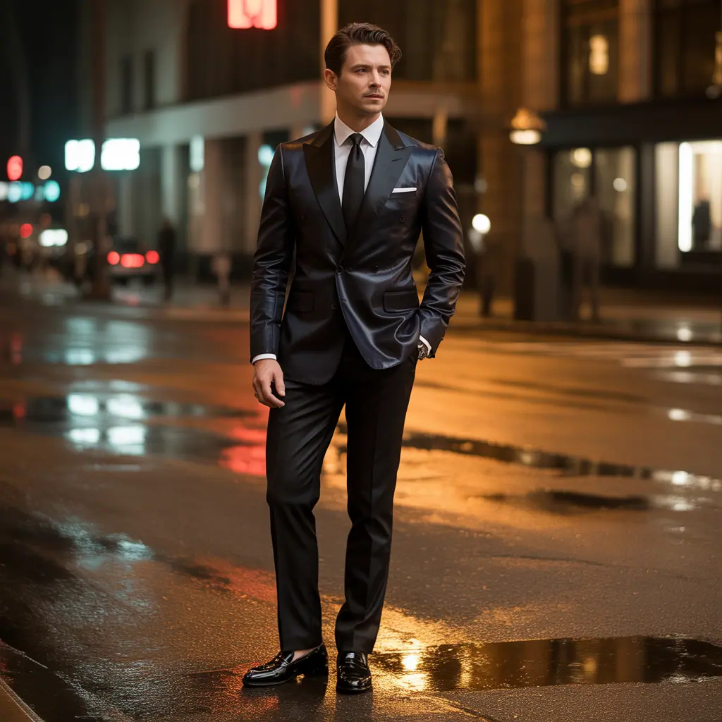 men in black costume