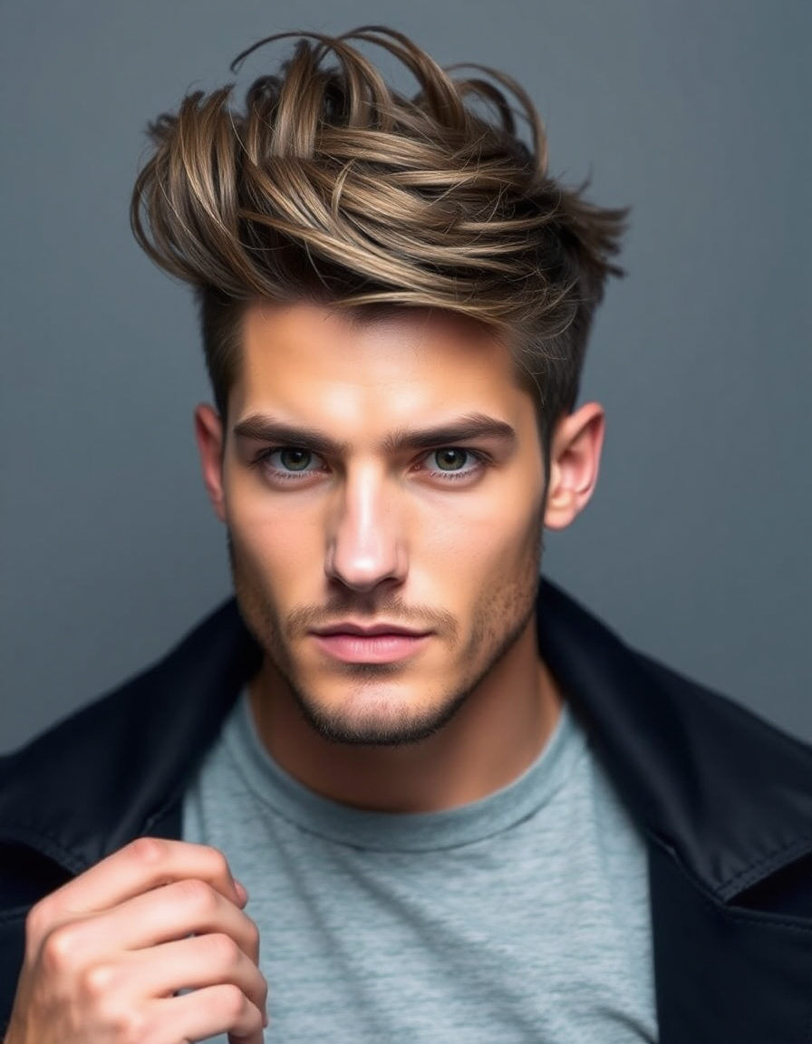 men layered hairstyles that boost volume
