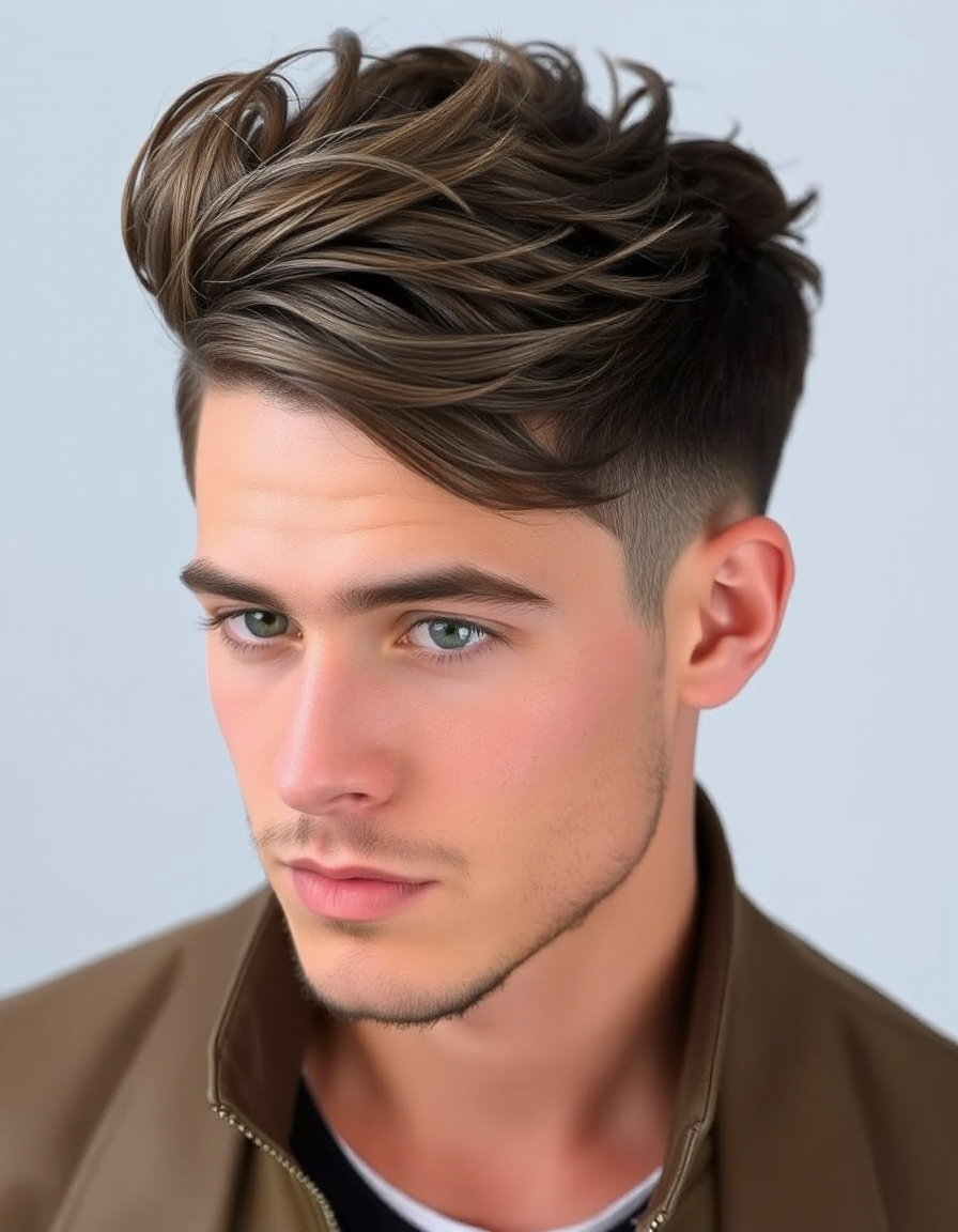 men layered hairstyles that boost volume