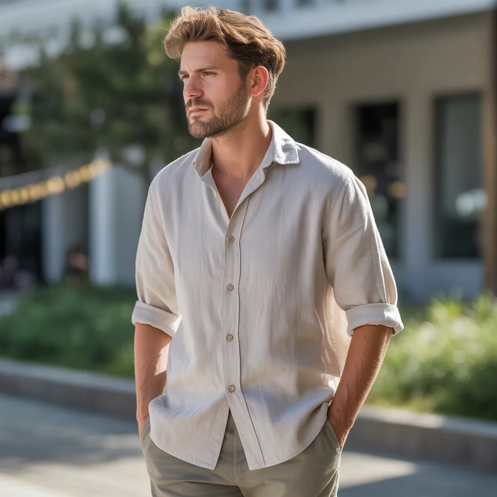 men linen shirts to stay fresh comfortable