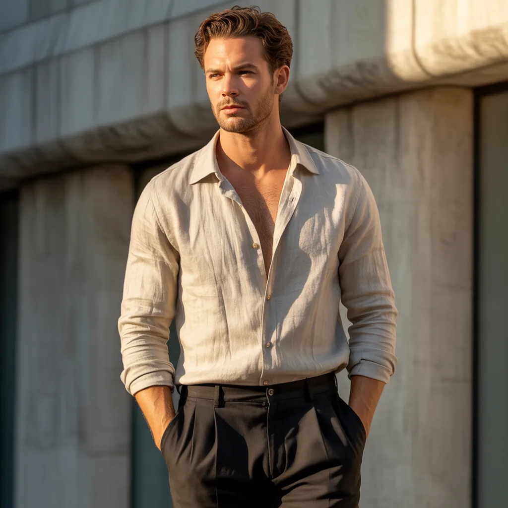 men linen shirts to stay fresh comfortable