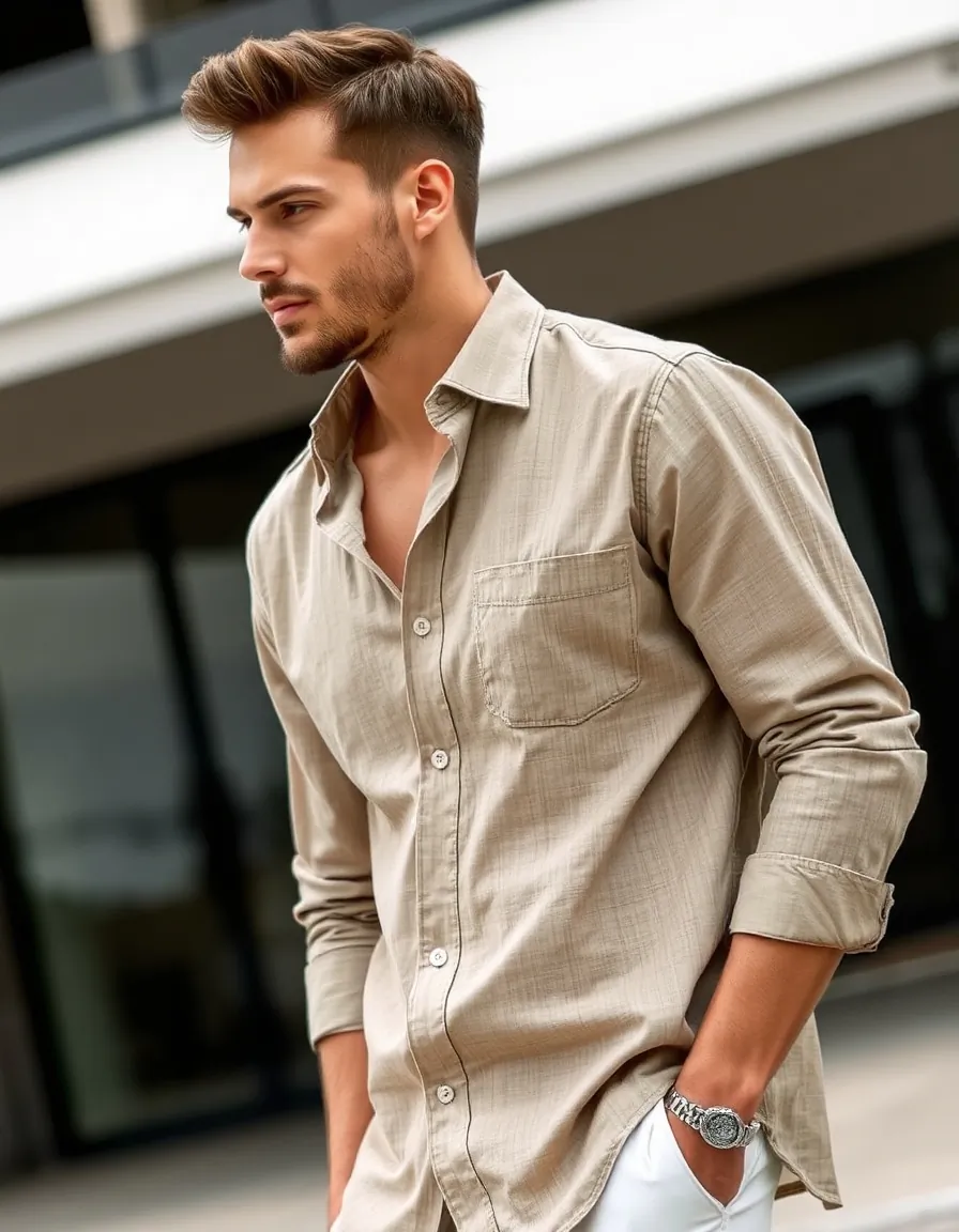 men linen shirts to stay fresh comfortable