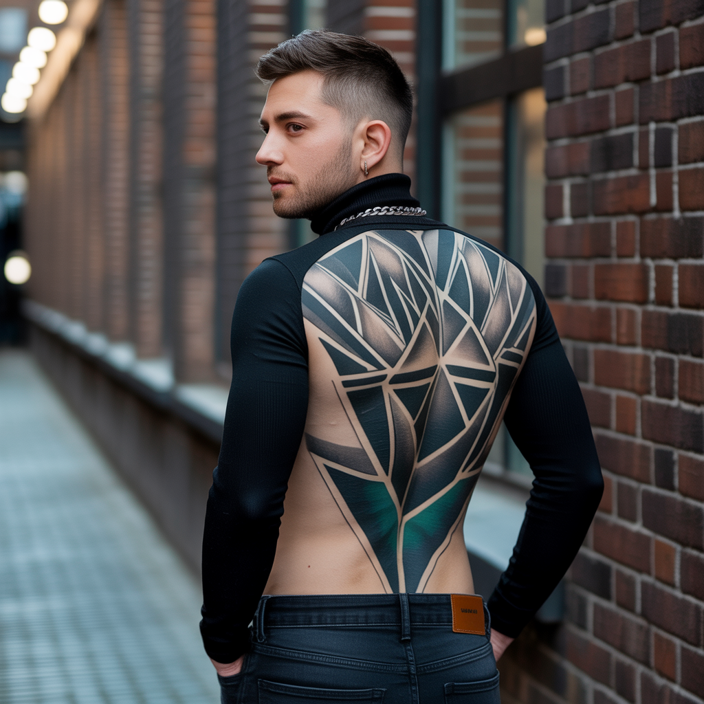 mens back tattoos