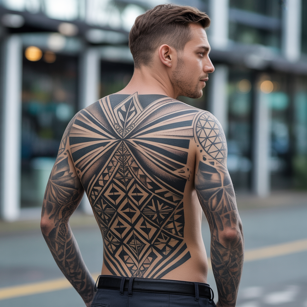 mens back tattoos