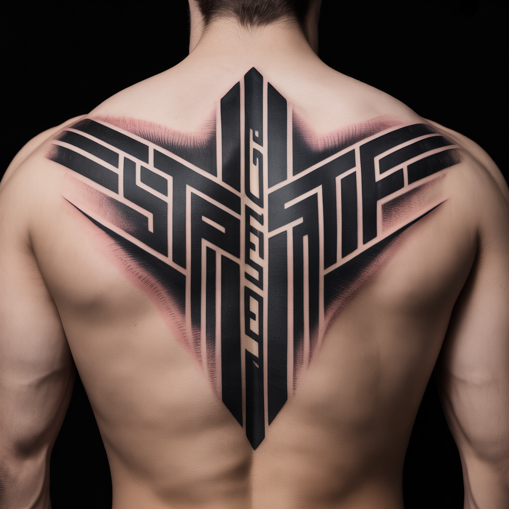 mens back tattoos