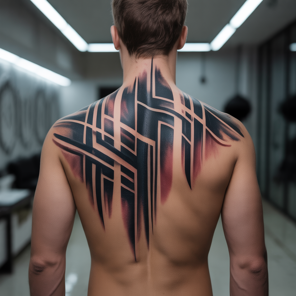 mens back tattoos