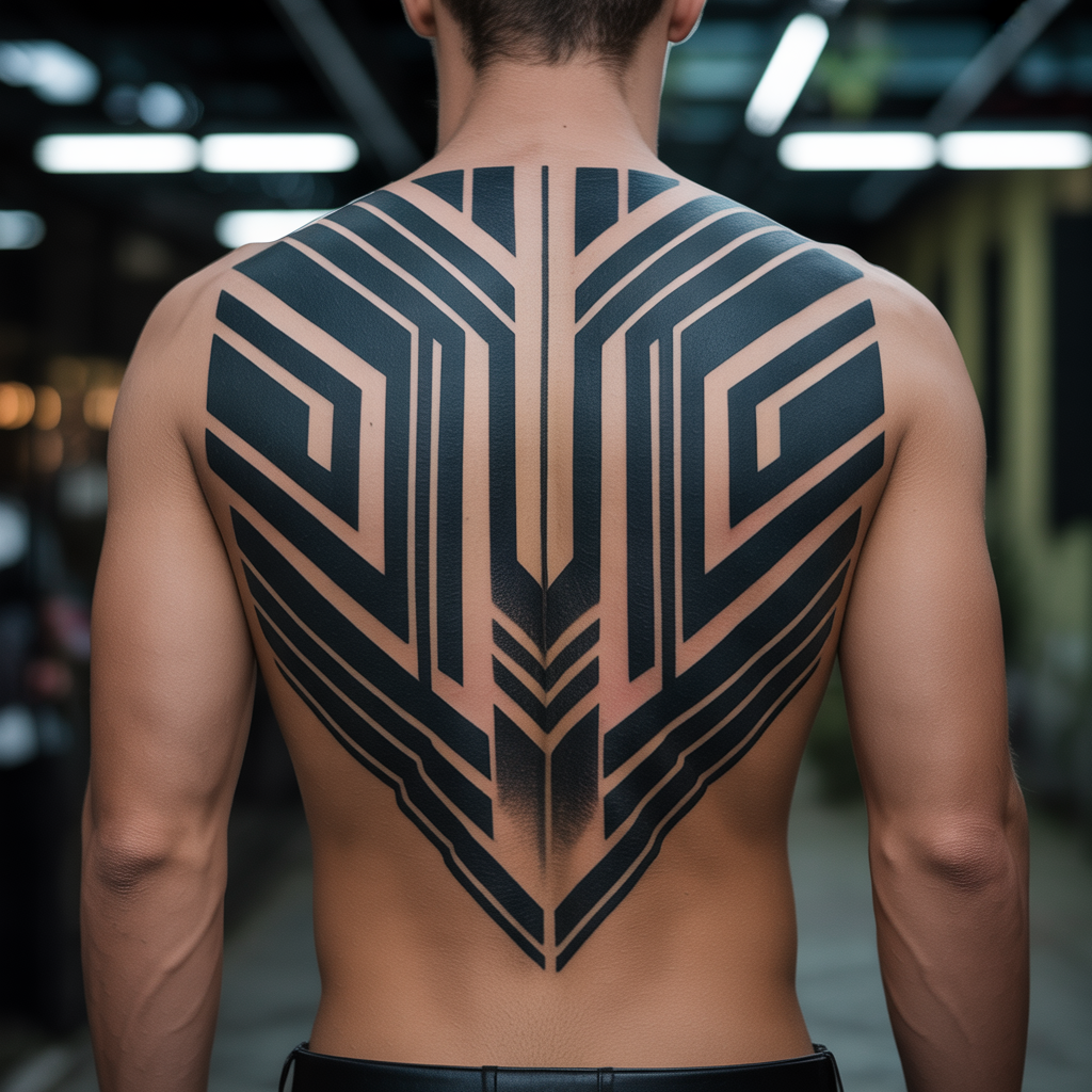 mens back tattoos