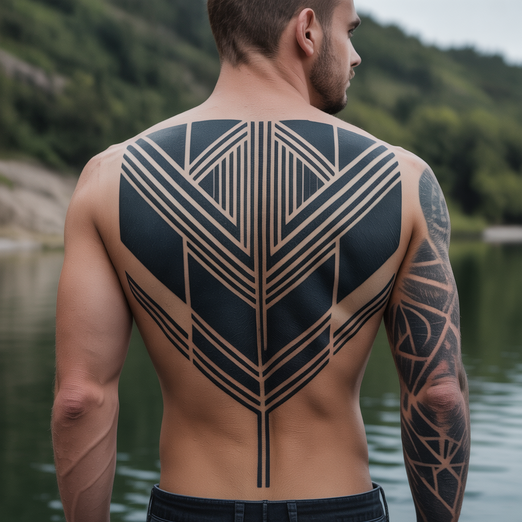 mens back tattoos
