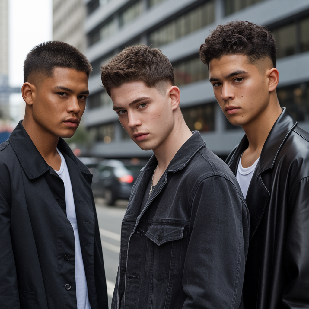 mens black haircuts