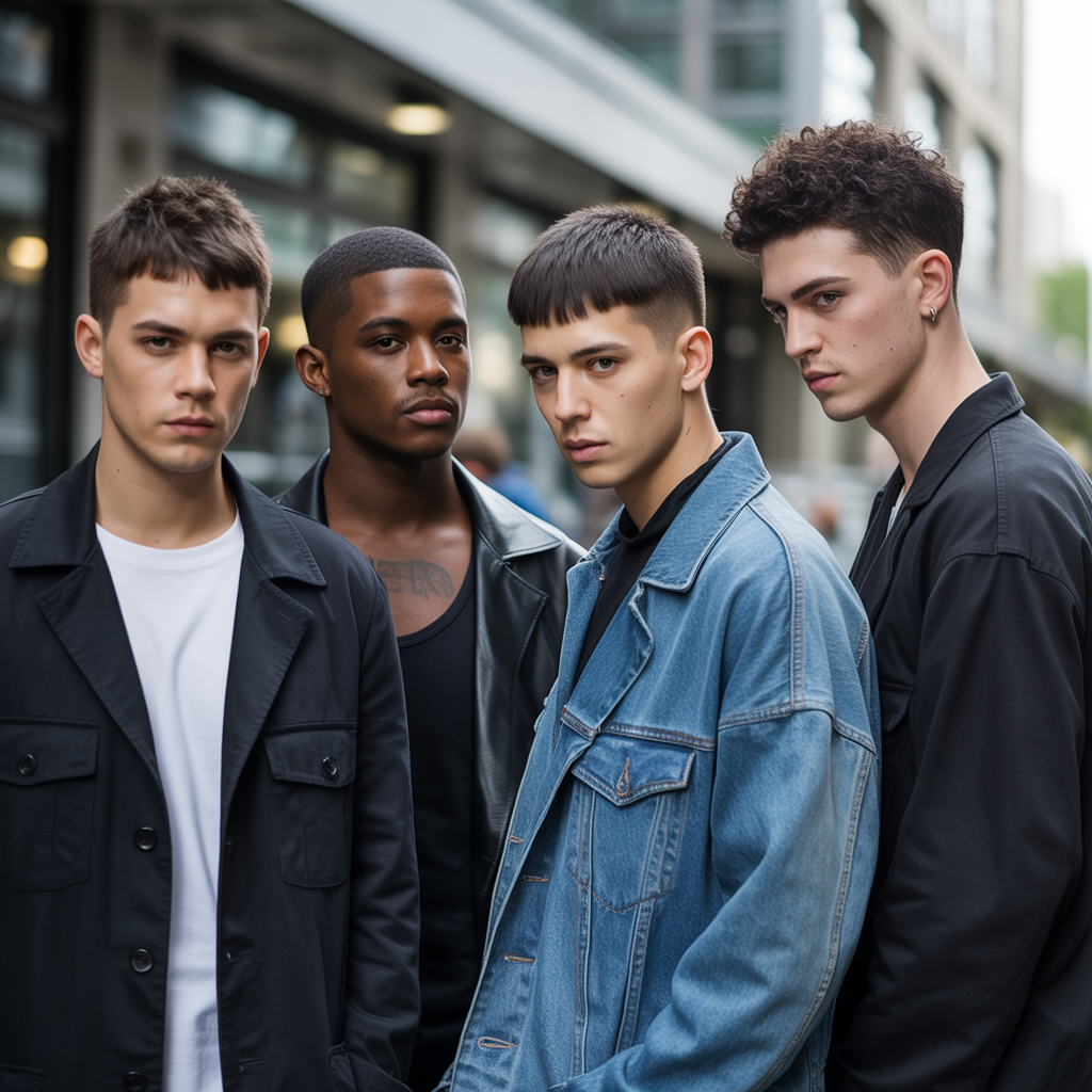 mens black haircuts