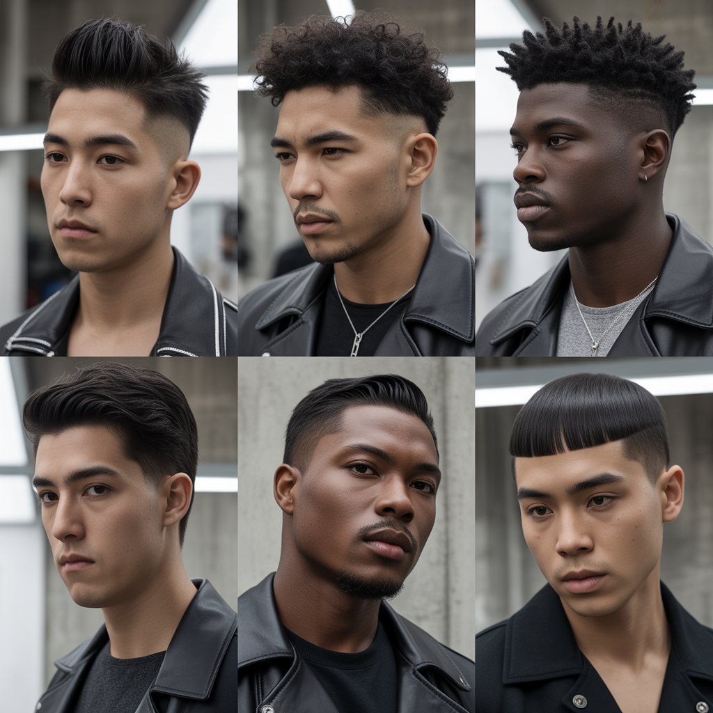 mens black haircuts
