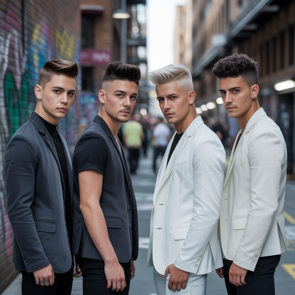 mens black haircuts