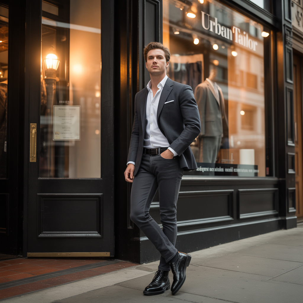 mens blazer jeans