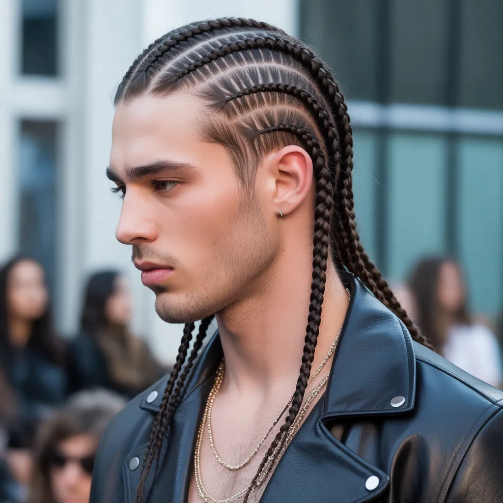 mens braids hairstyles with undercut