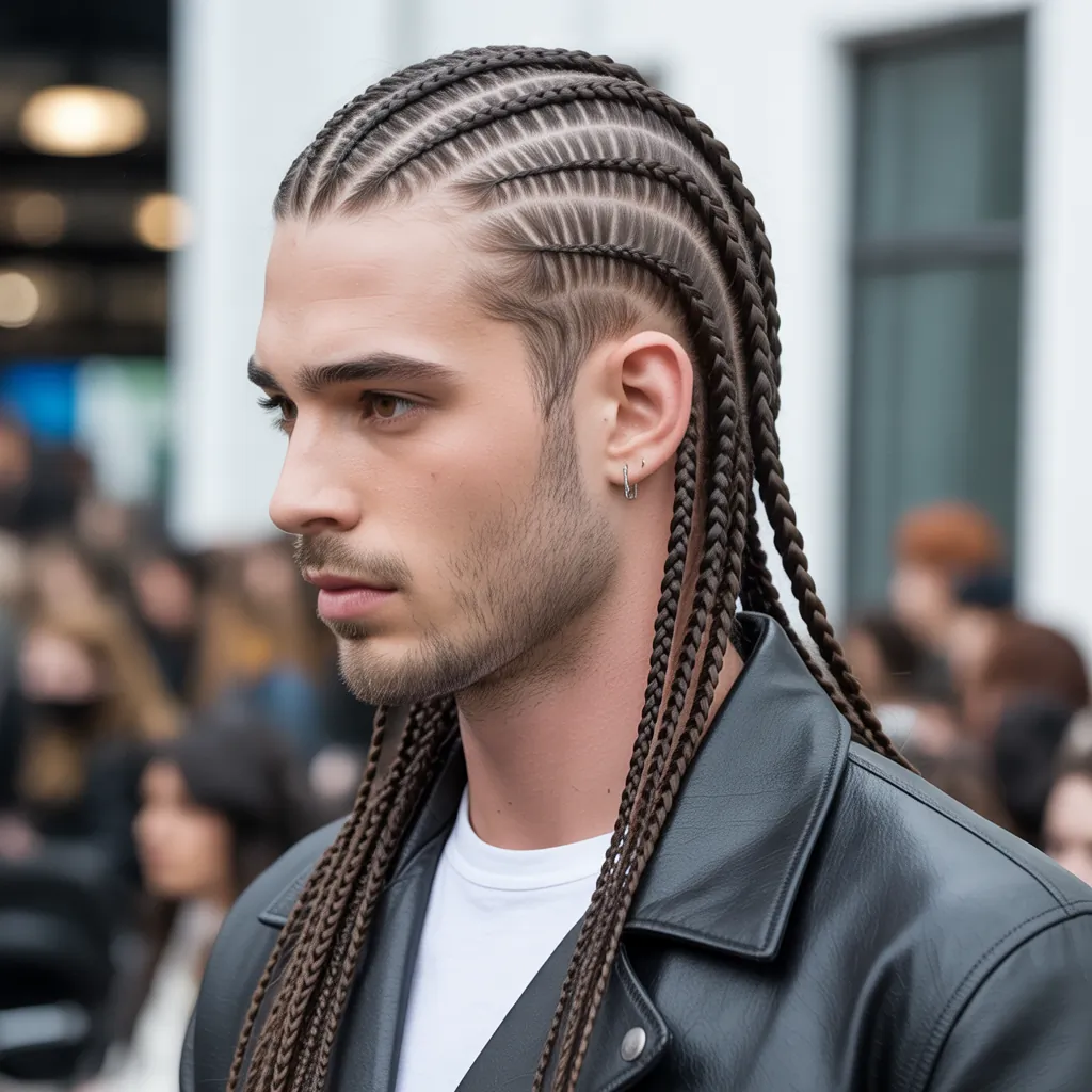 mens braids hairstyles with undercut