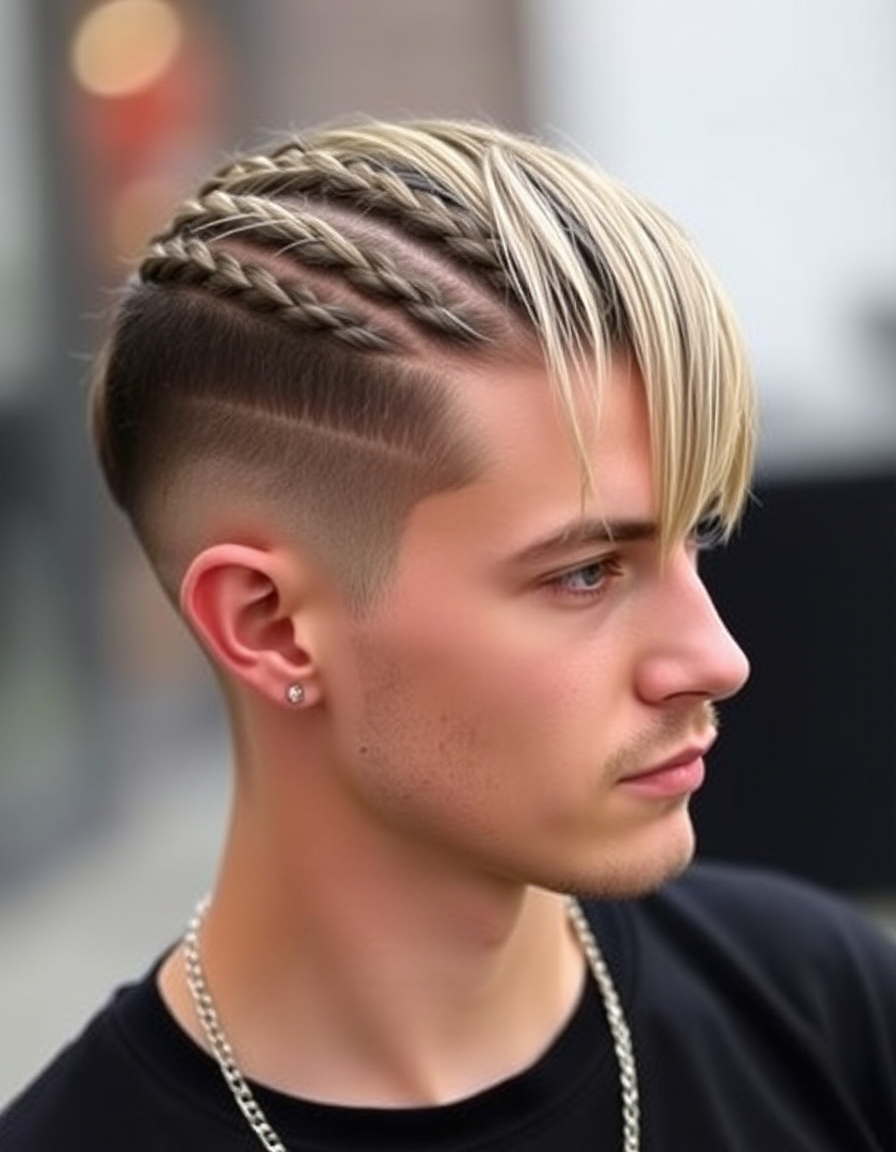mens braids hairstyles with undercut