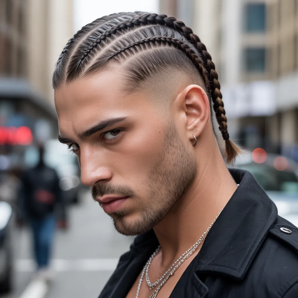 mens braids hairstyles with undercut