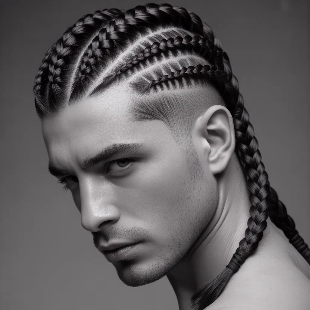 mens braids hairstyles with undercut