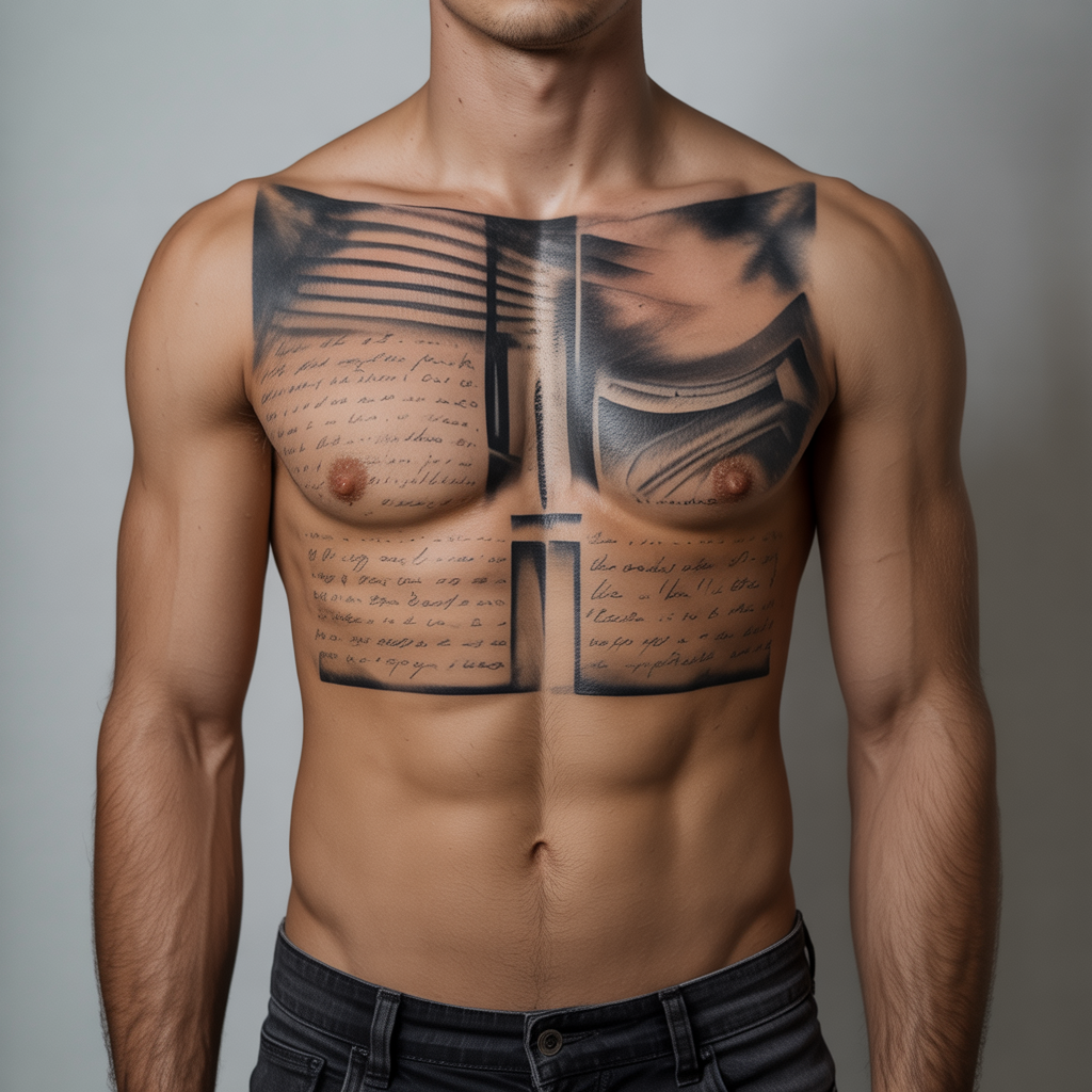 mens chest tattoo ideas
